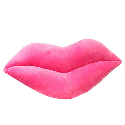 Deals！Hot Pink 3D Lips Throw Pillows,Lips Pillows Decorative Throw Pillows，Kiss Cute Pillow Girls Valentine'S Day Gift Soft Velvet Decorative Reversible Pillow Cushion for Bed Couch,Pink